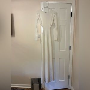 Beautiful white prom dress